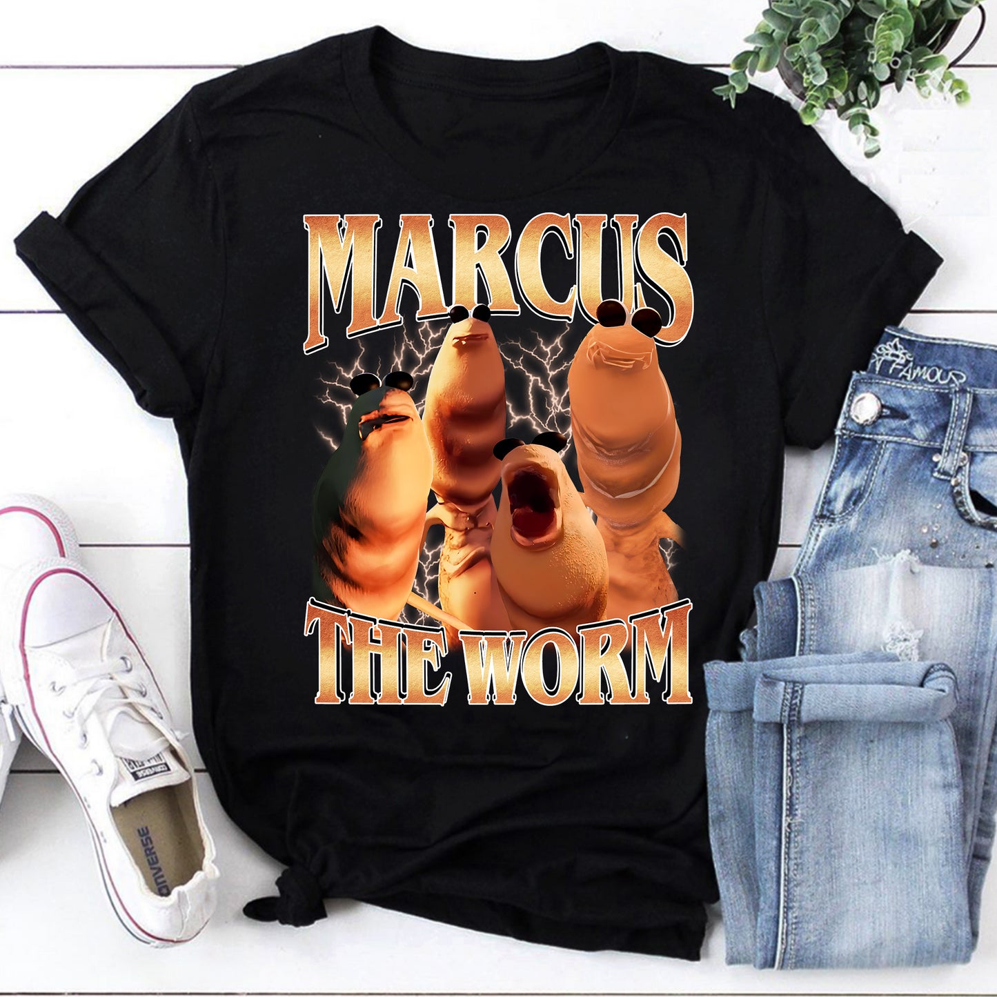 Marcus The Worm Funny Creepy Graphic Sweatshirt