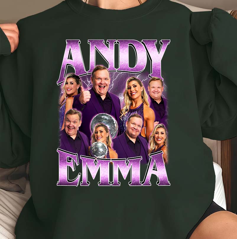 Andy and Emma Dance Show Personalized T-Shirt - Fun Couples Performance Tee