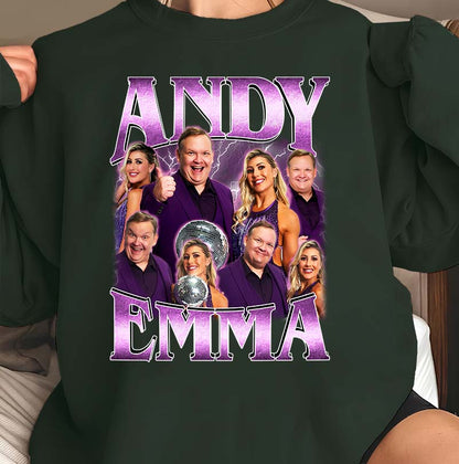 Andy and Emma Dance Show Personalized T-Shirt - Fun Couples Performance Tee