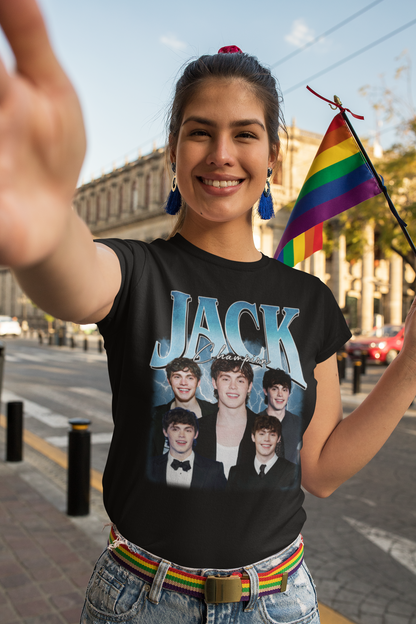 Jack Champion Graphic T-Shirt - Fan Collage Lightning Design Tee