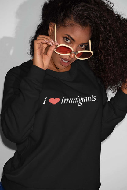 I Love Immigrants T-Shirt - Support Immigration Rights Tee