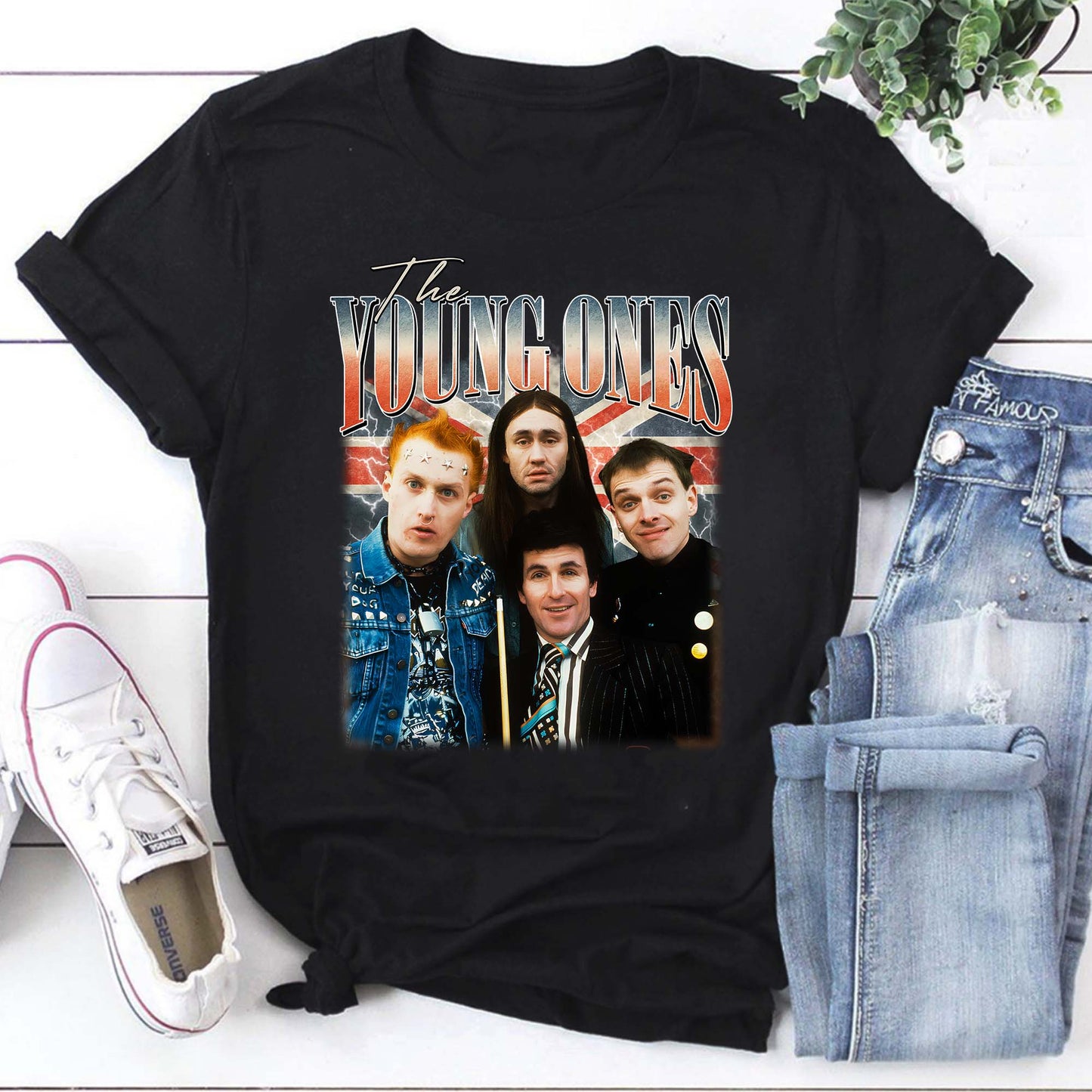 The Young Ones Vintage Band Hoodie - Retro 80s British Comedy TV Show Sweatshirt