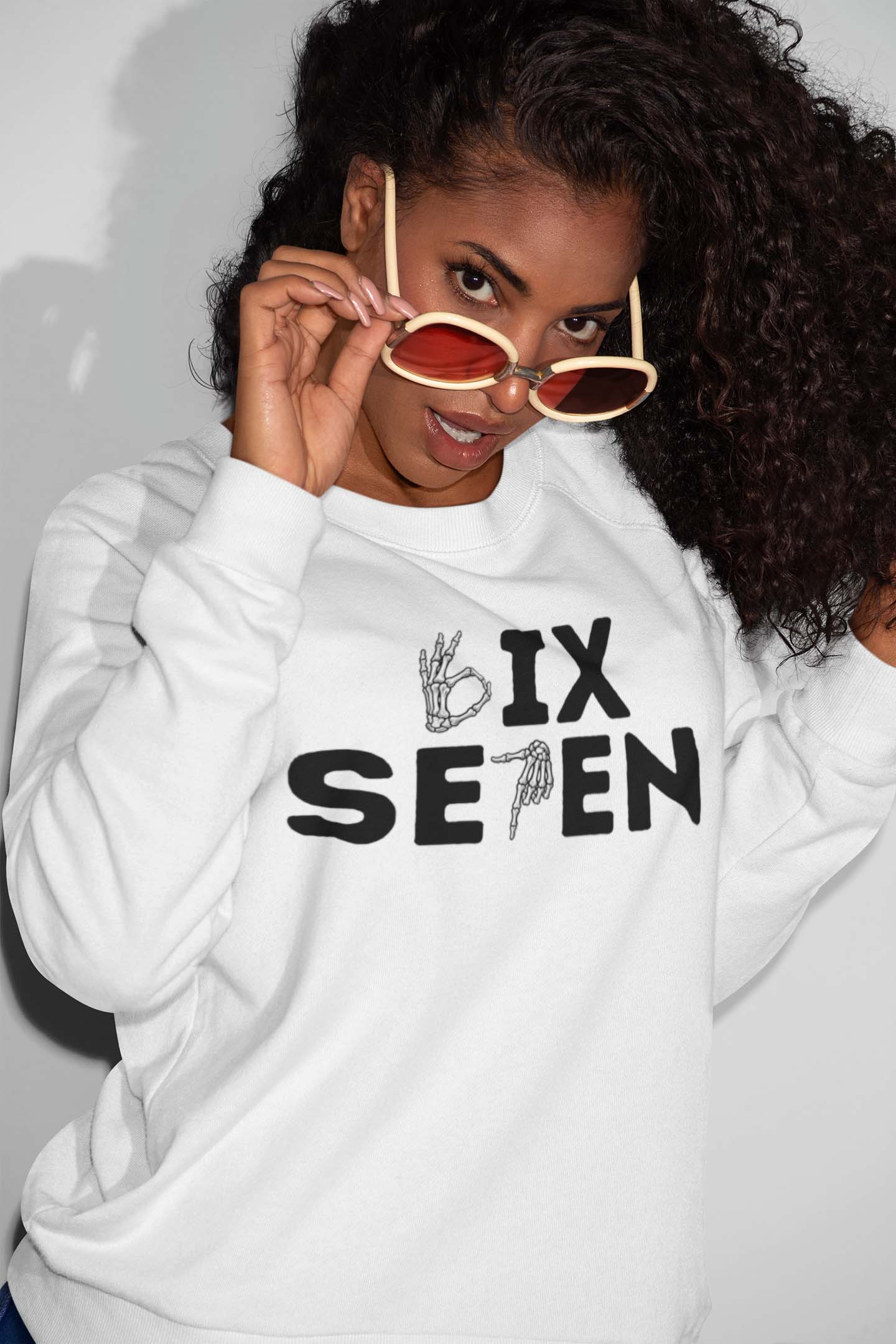 Sixteen Birthday Tee with Skeleton Hand Sign Graphic