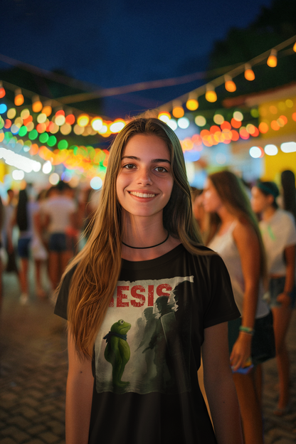 Resist Kermit Frog Protest Graphic Tee - Funny Political Satire T-Shirt