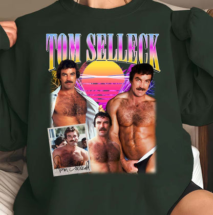 Retro Tom Selleck Vintage Style Graphic Tee Unisex Shirt