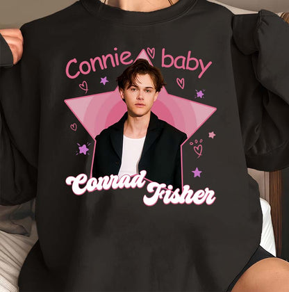 Connie Baby Conrad Fisher Fan T-Shirt - Cute Pink Star Graphic Tee