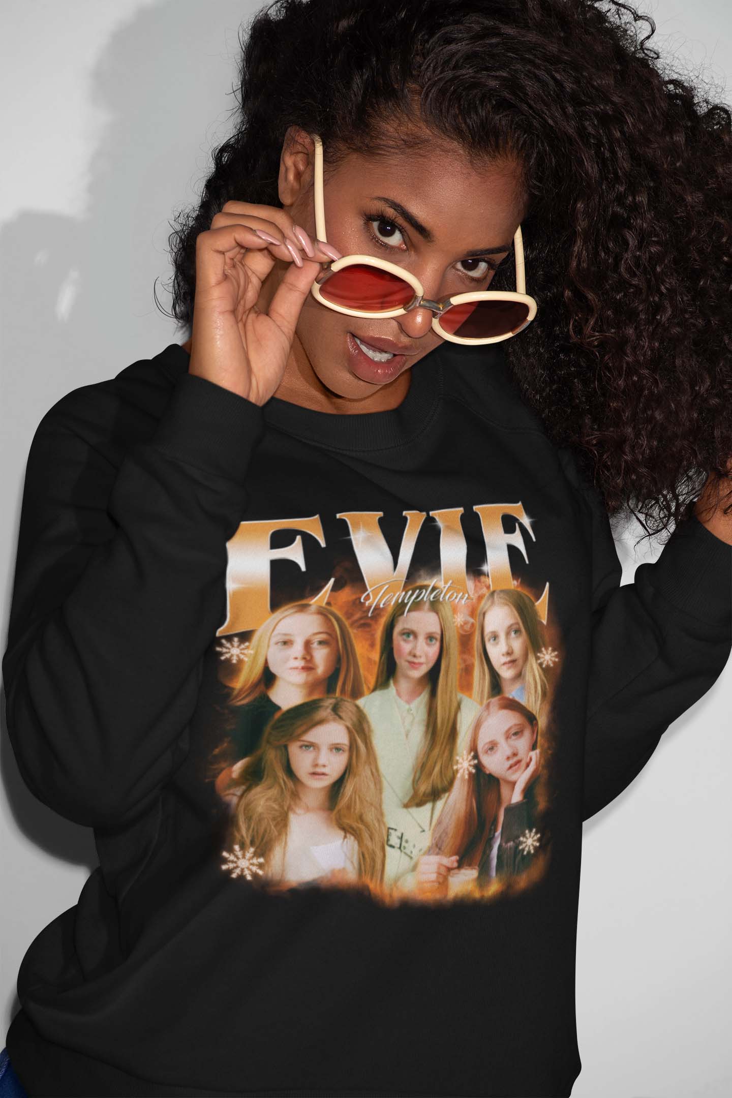 Evie Templeton Vintage Style Graphic Tee - Retro Women Portraits Shirt