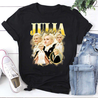 Julia Garner Vintage Style Graphic Hoodie - Retro Celebrity Portrait Sweatshirt