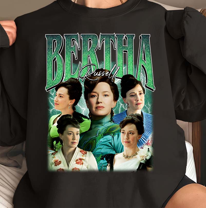 Bertha Russell Collage T-Shirt Vintage Style TV Series Tribute Tee