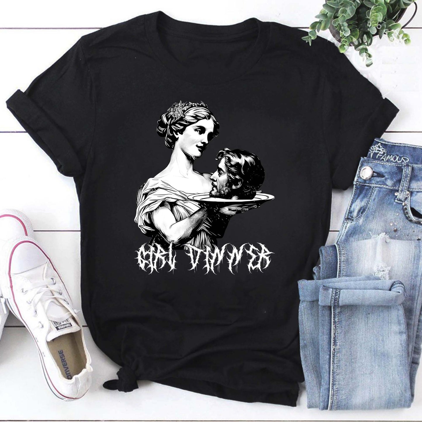 Dark Art Gothic Head on Platter Hoodie - Unique Vintage Horror Graphic Sweatshirt