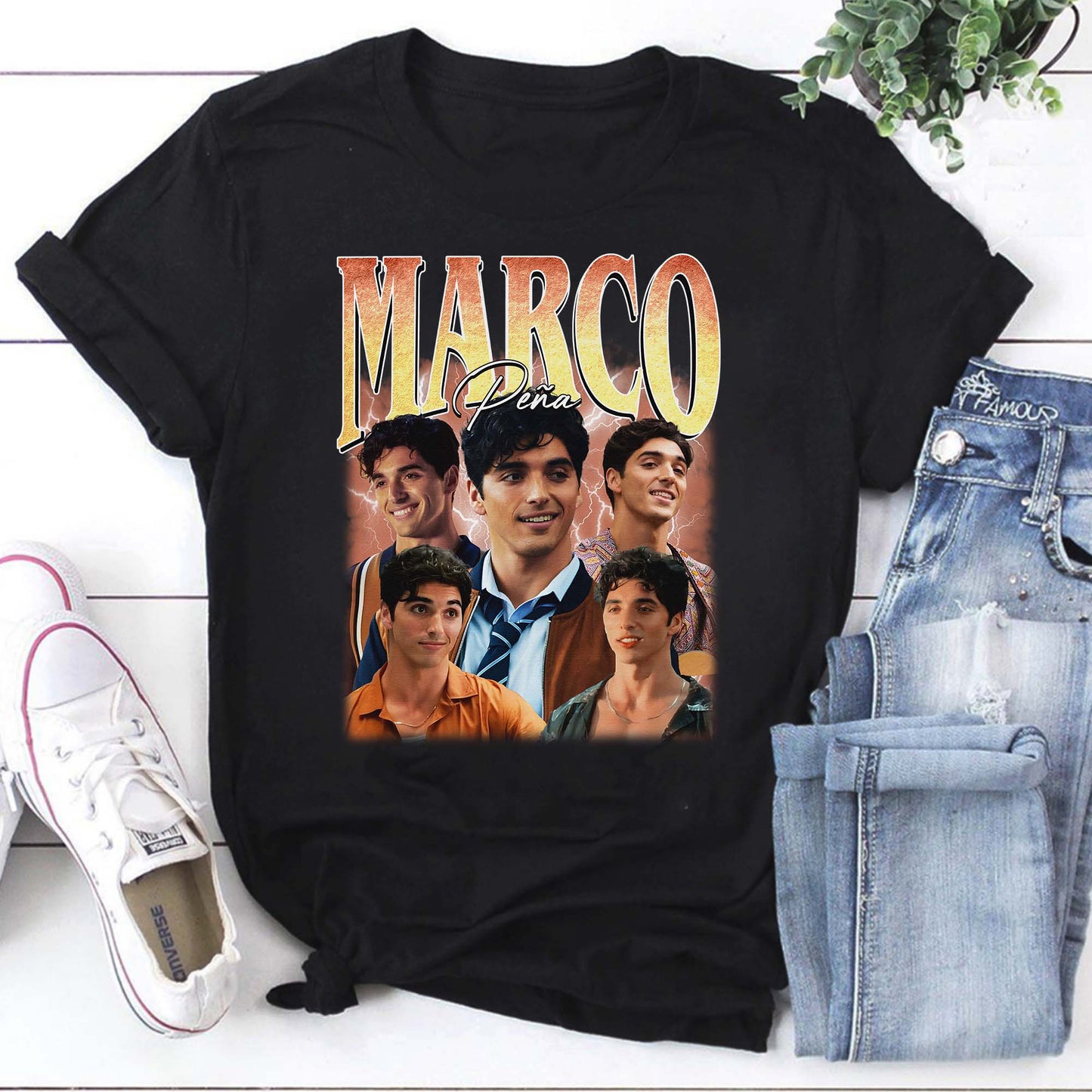 Marco Peña Graphic Hoodie - Stylish TV Show Character Sweatshirt