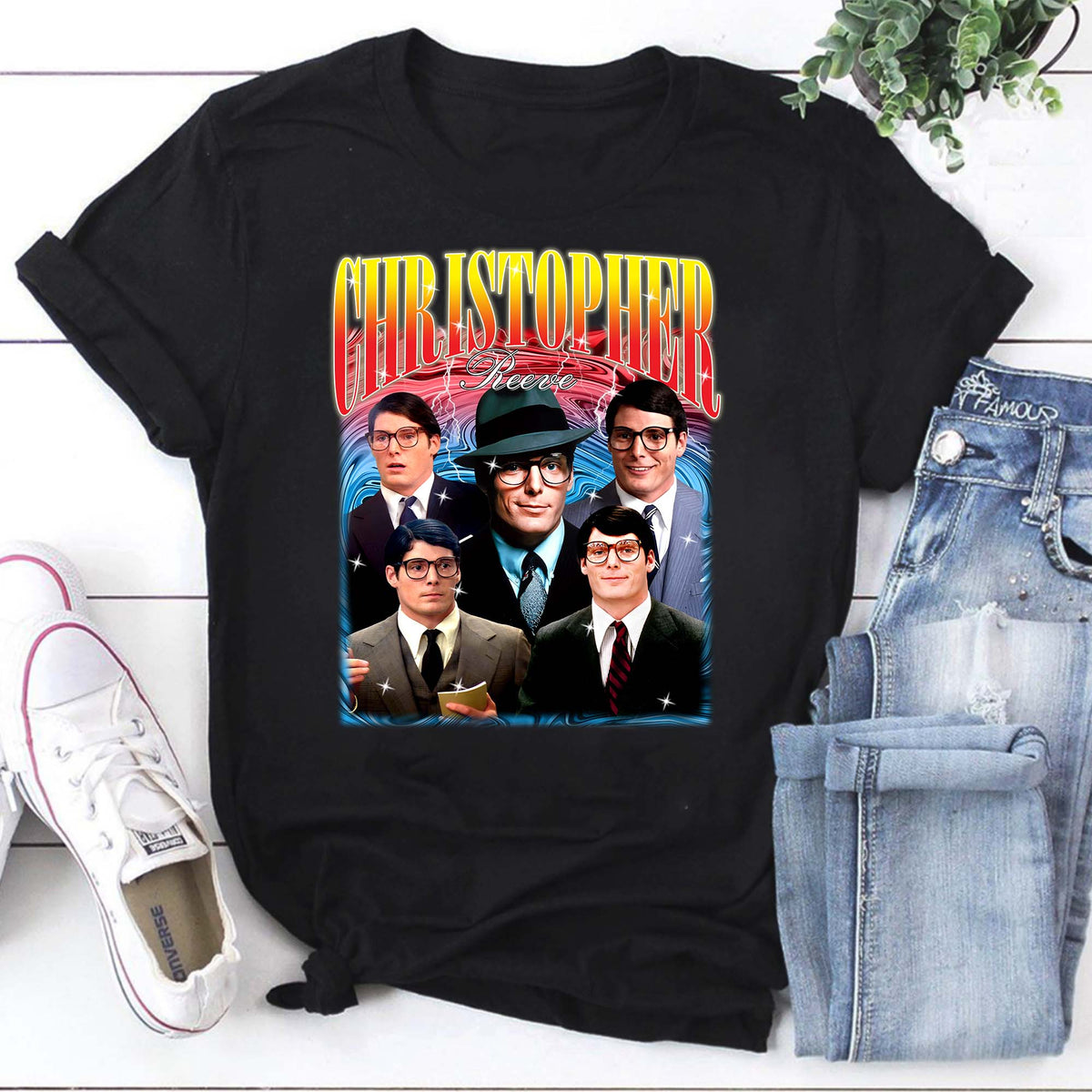 Christopher Reeves Vintage Style Hoodie - Retro Celebrity Graphic Sweatshirt
