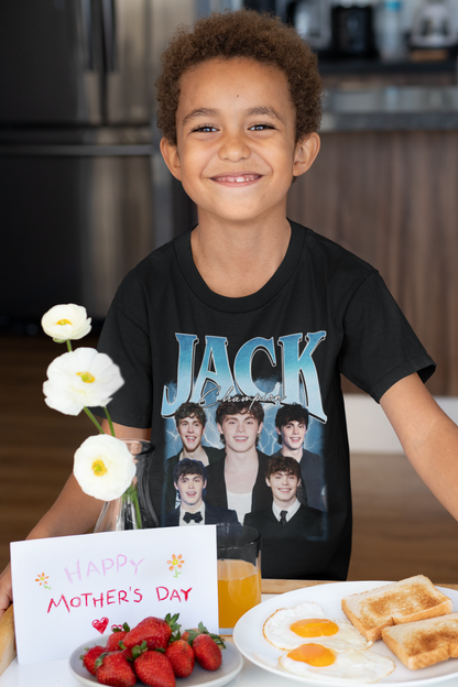 Jack Champion Graphic T-Shirt - Fan Collage Lightning Design Tee