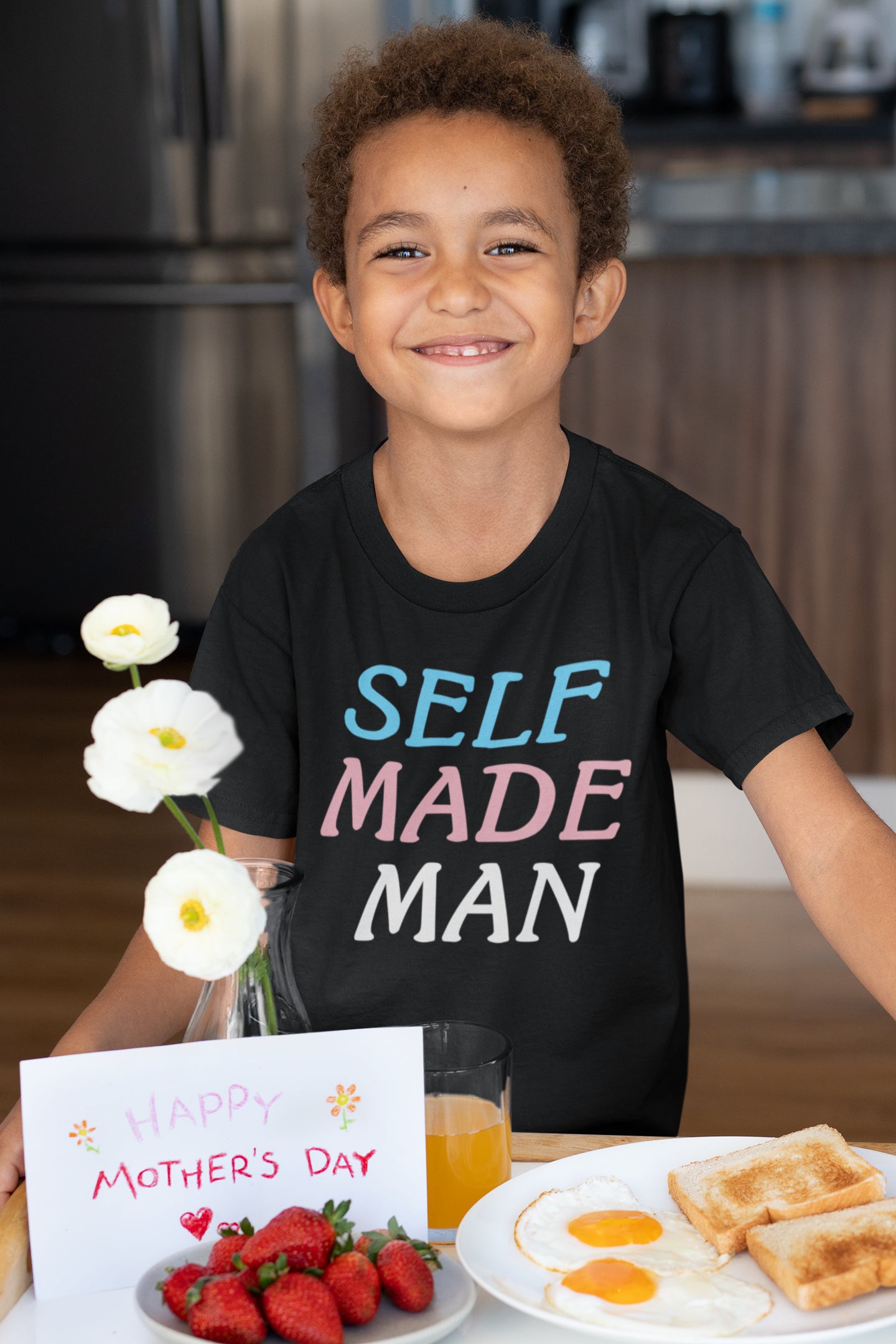 Self Made Man Motivational Graphic Tee - Empowerment Shirt for Men