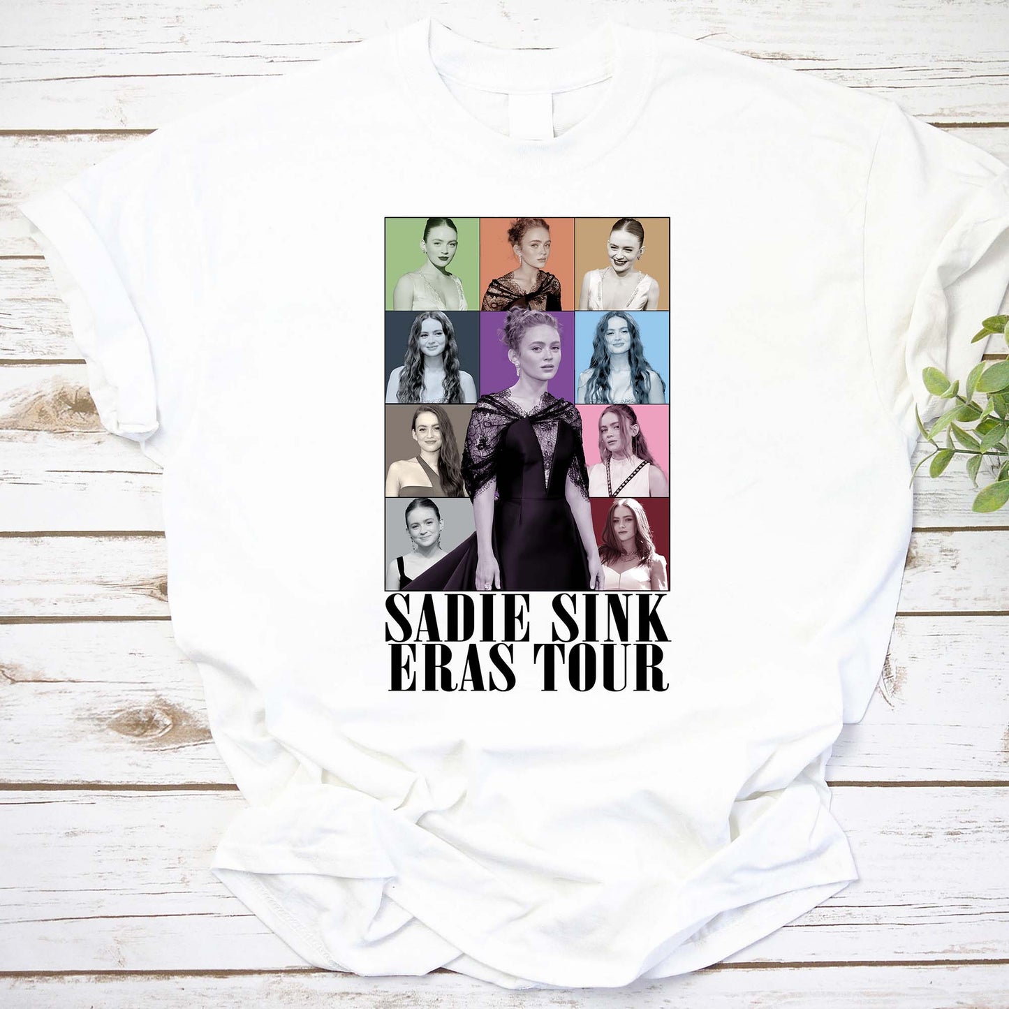 Sadie Sink Eras Tour Retro Collage T-Shirt
