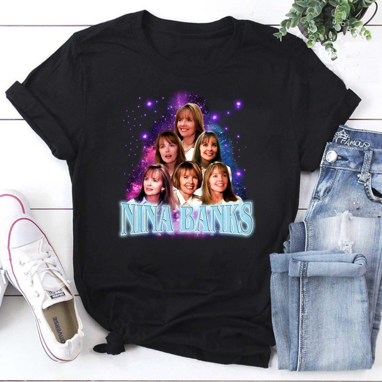Nina Banks Vintage Style T-Shirt | Classic TV Show Retro Graphic Tee