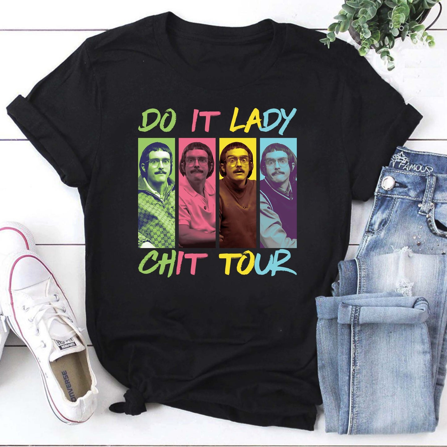 Do It Lady Chit Tour Vintage Style Graphic Sweatshirt