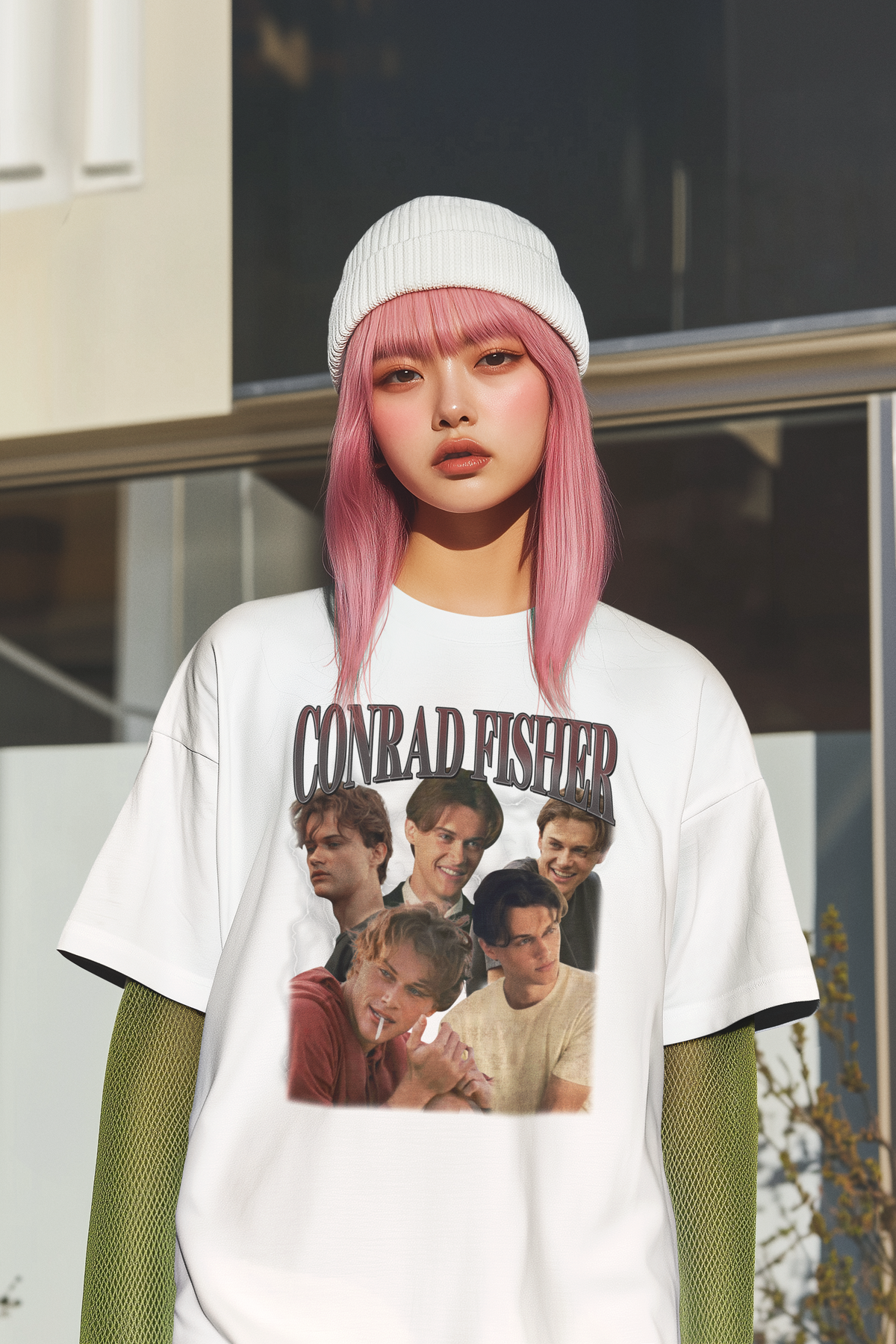 Conrad Fisher Vintage Style Graphic T-Shirt - Retro 90s Actor Tribute Tee