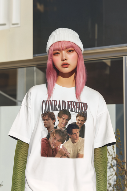 Conrad Fisher Vintage Style Graphic T-Shirt - Retro 90s Actor Tribute Tee