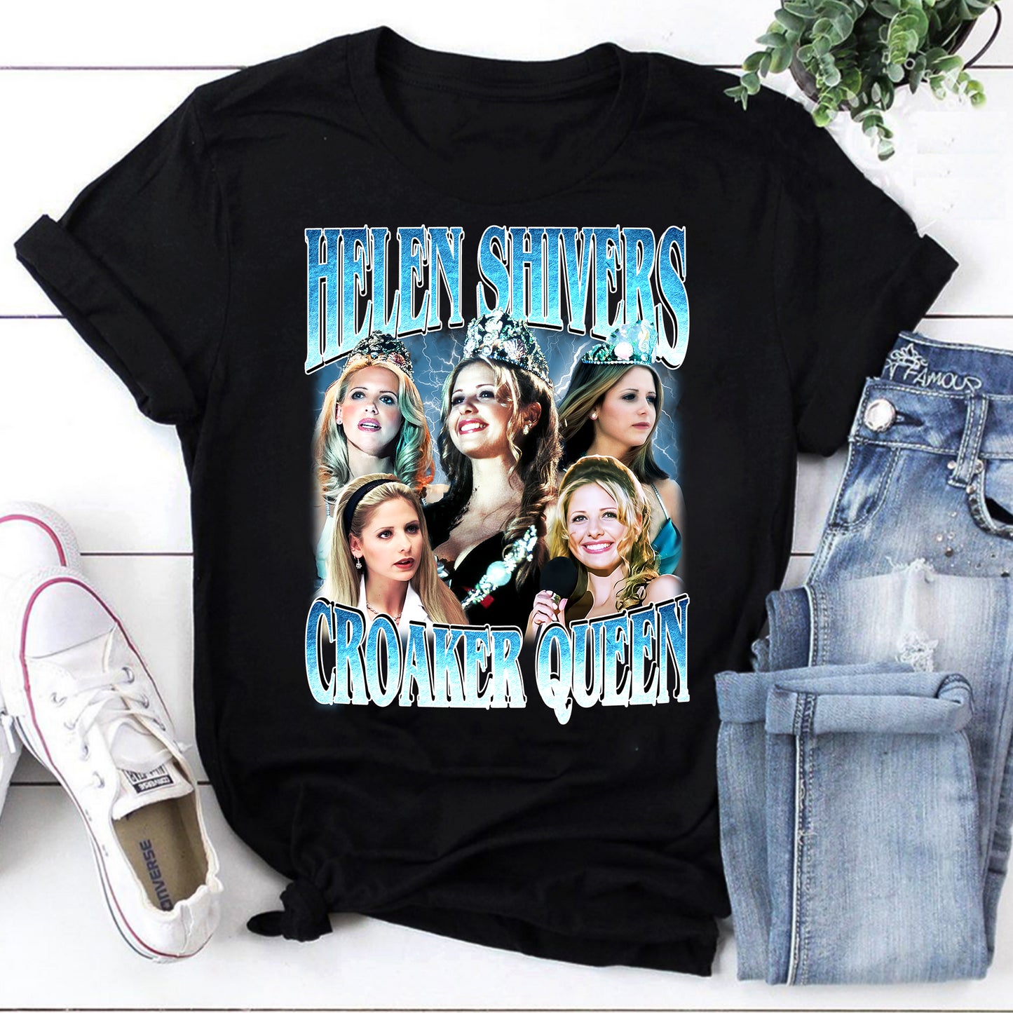 Helen Shivers Croaker Queen T-Shirt - Vintage Style Horror Movie Fan Tee