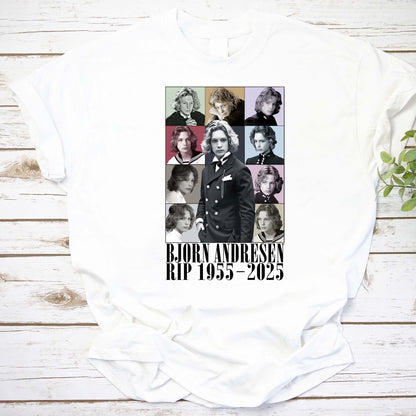 Bjorn Andresen Memorial T-Shirt - RIP 1955-2025 Vintage Photo Collage Tee