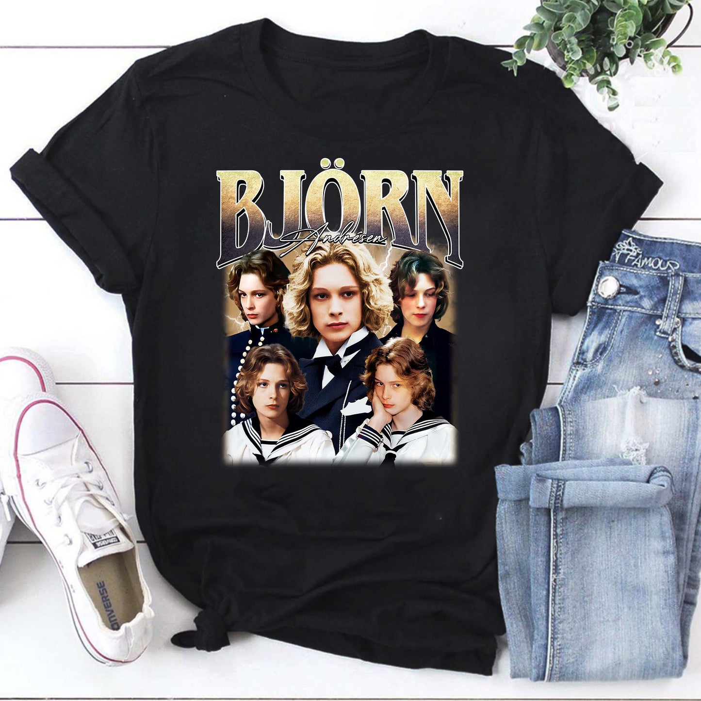 Björn Andrésen Vintage Style Graphic Tee Retro 70s Icon T-Shirt