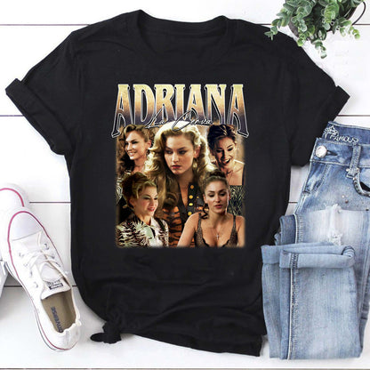 Adriana La Reina Vintage Style T-Shirt Collage Graphic Tee
