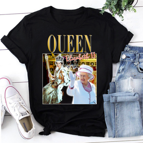 Queen Elizabeth II Homage Vintage T-Shirt
