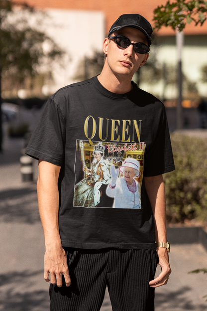 Queen Elizabeth II Homage Vintage T-Shirt